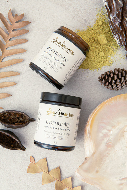 Immunity with Quercetin and NAC 80g - Swan and Mantis