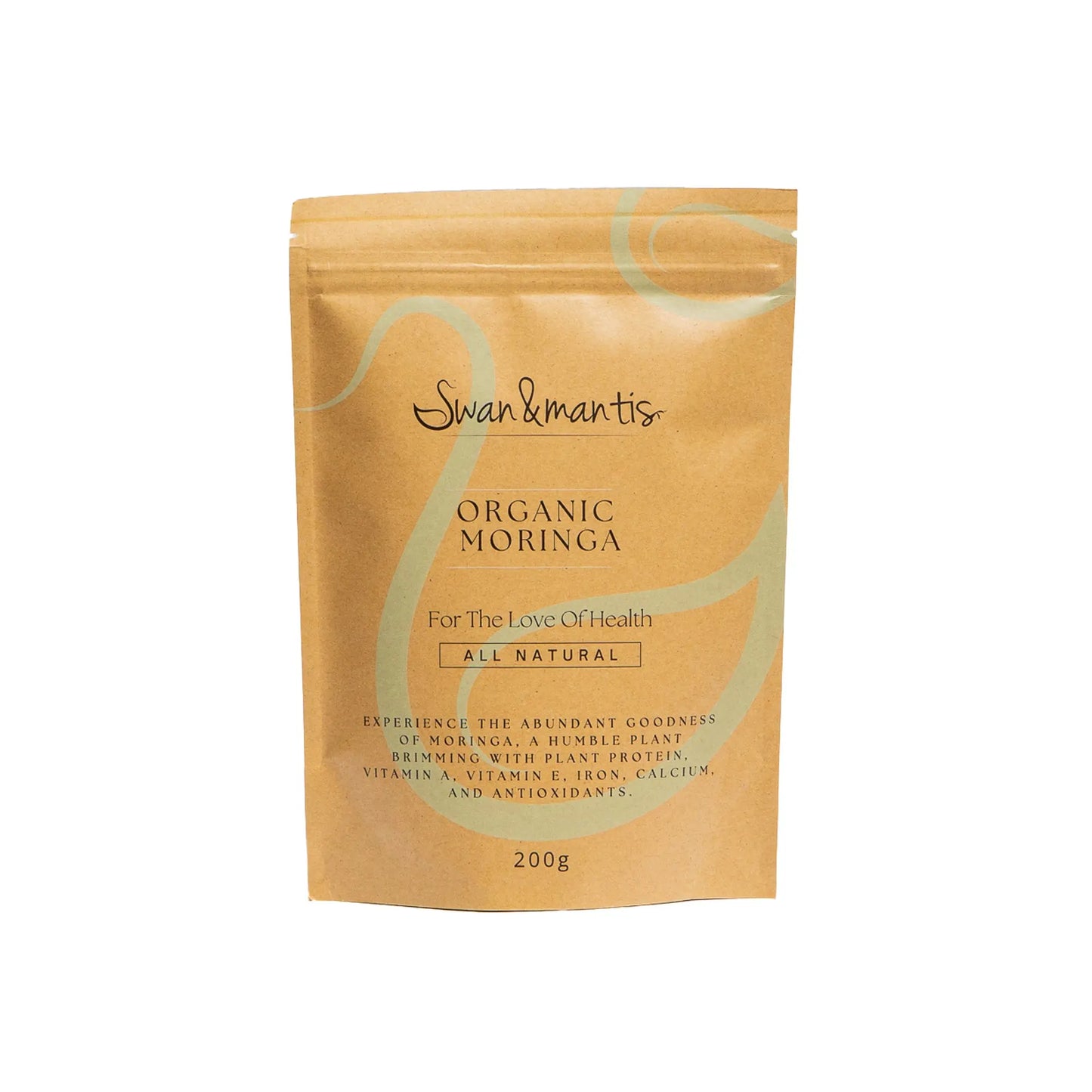 Organic Moringa Powder 200g - Swan and Mantis