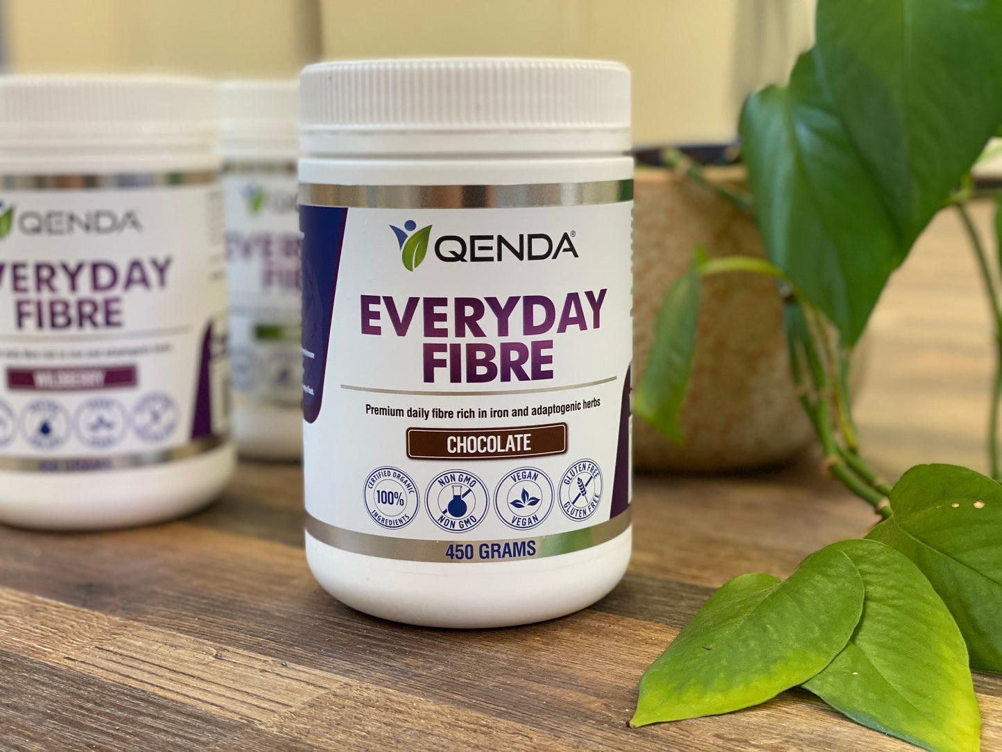 Qenda Everyday Fibre - Chocolate 450g - Swan and Mantis
