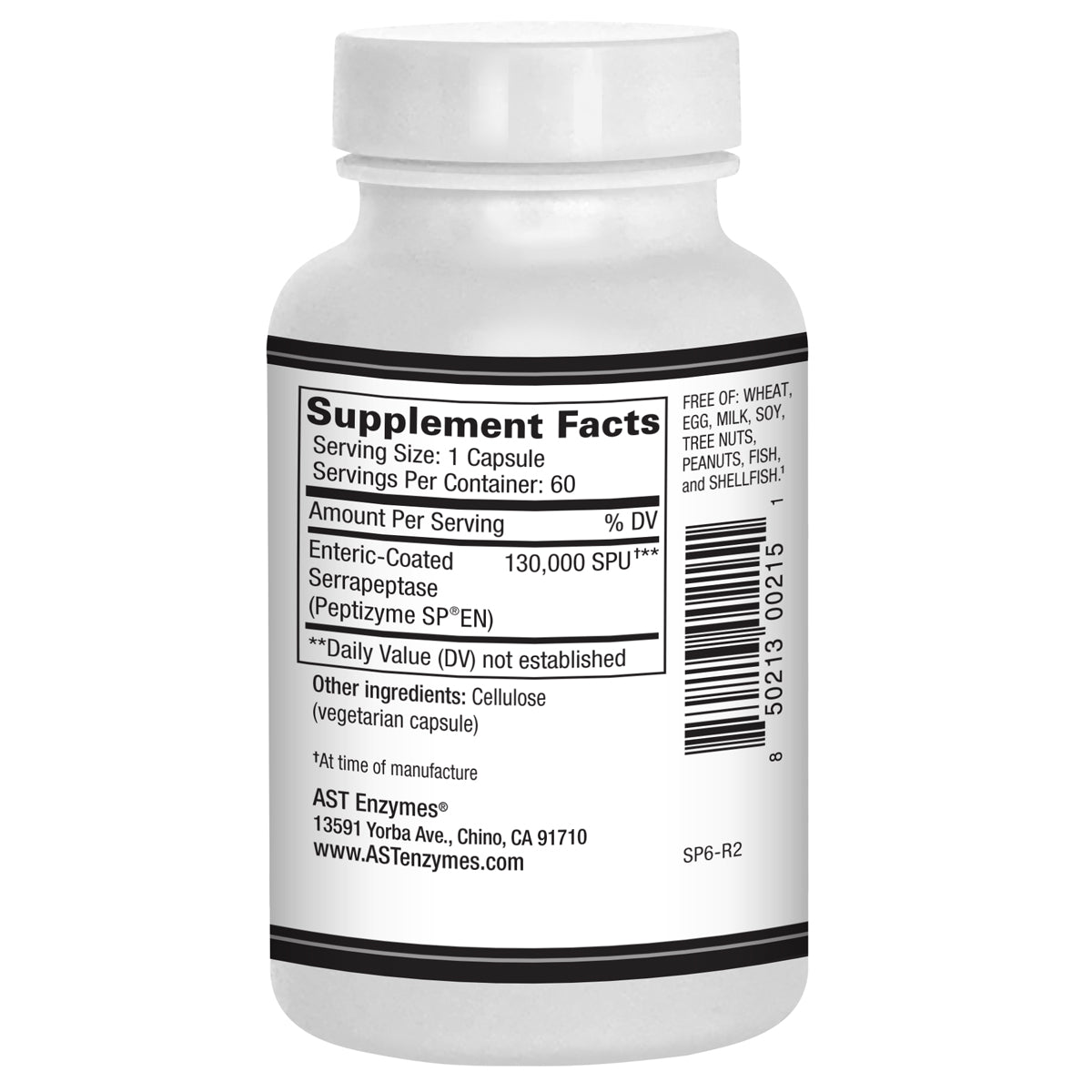 AST Serrapeptase 130,000SPU 60s - Swan and Mantis